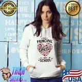 Original Valentines Day Shirt Principal Loves Her School Elementary T-Shirt