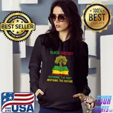 Premium Black History Month Honoring Past Inspiring Future Raglan Baseball T Shirt