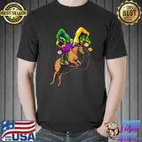 Premium Equestrian Mardi Gras Hat Jester Festival Bead Costume Premium T-Shirt