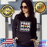 Premium Free Mom Hugs Heart Pride Funny LGBT Love T-Shirt Hoodie