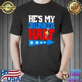 Premium Hes My Drunker Half Matching 4th Of July USA Couple Unisex