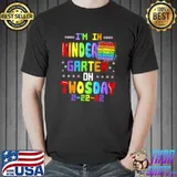 Premium I'm In Kindergarten On Twosday Tuesday February 22nd Pop It T-Shirt Unisex