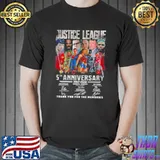 Premium Justice League DC 5th Anniversary 2017 2022 thank you for the memories signatures Unisex