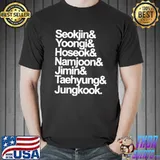 Premium Seokjin Yoongi Hoseok Namjoon Jimin Taehyung Jungkook Unisex