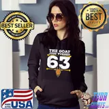 Premium The Goat Just Turned 63 - 63rd Birthday Goat Theme T-Shirt