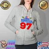 Premium This Boricua Just Turned 97 Puerto Rican 97th Birthday Gift T-Shirt Full Zip Hooded