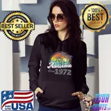 Retro Awesome Since 1972 Palm Trees Design T Shirt