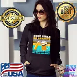 Some Girls Go Camping Drink Too Much Camper Girls Camps T-Shirt