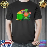 Top Cute Leprechaun Pot Of Gold Rainbow Ireland St Patricks Day T-Shirt