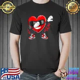 Top Dabbing Heart Funny Boy Valentines Day Heart Valentine T-Shirt Unisex