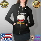 Top Drummer Queen Premium T-Shirt Full Zip Hooded