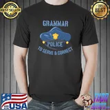 Top Grammar Police To Serve And Correct Funny Halloween Costume T- Unisex