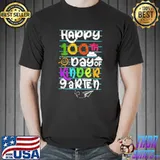 Top Happy 100th Day of School Kindergarten T-Shirt Unisex