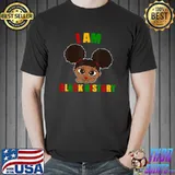 Top I Am The Strong African Queen Girls I Am Black History Month T-Shirt
