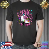 Top Let's Roll Into 9th Birthday Unicorn Roller Skate 9 Yrs Old T-Shirt