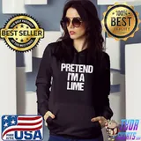 Top Pretend I'm A Lime Funny Halloween Costume T-Shirt