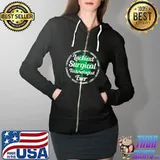 Top Surgical Technologist St Patricks Day Luckiest Surgical Tech T- Full Zip Hooded