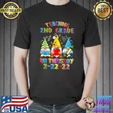 Top Teaching 2nd Grade On Twosday 22nd February 2022 Gnome Squad T-Shirt Unisex
