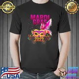 Top Vintage Mardi Gras Gift Retro Kids Girl Adult Women Men 2022 T-Shirt Unisex