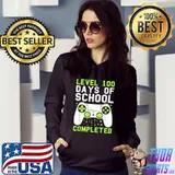 Video Gamer Student 100th Day Teacher 100 Days of School Kid T-Shirt