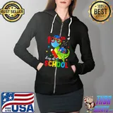 100th Days Of School Dinosaur T Rex Shirt 100th Day Smarter T- Full Zip Hooded