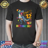 12th Birthday Dinosaur 12 Year Old Boy Awesome Since 2010 T- Unisex