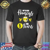 5th 5 year Wedding Anniversary Honeys Husband Wife Shirt Unisex