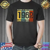 60th Birthday 60 Years Awesome Retro Tees Limited Edition Premium T-Shirt Unisex