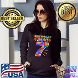 7 Years Old Block Building Cute 7th Birthday Gift T-Shirt