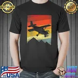 Airplane Pilot Vintage Retro Retro Premium T-Shirt Unisex