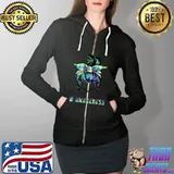 Autism Awareness Bun Sunglasses Mom Women T- Full Zip Hooded