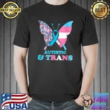 Autistic & Trans Autism Awareness Transgender Pride Puzzles T- Unisex
