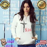 Awesome John 316 Jesus Crucifix Bible Verse T-shirt