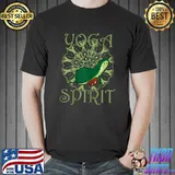 Awesome Womens Yoga Spirit Avocado Exercise with Stomach T-Shirt