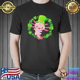 Axolotl saint patricks day lucky cute axolotl st patrick Unisex