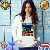 Best I Support Canadian Truckers - freedom Canadian truck drivers T-Shirt