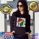 Black King T-Shirt for Boys Men History Month Africa Tribal T-Shirt