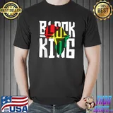 Black King T-Shirt for Boys Men History Month Africa Tribal T-Shirt Unisex