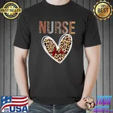 Bleached Leopard Nurse Appreciation healthcare workers Women T-Shirt
