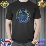 Blue Steampunk Retro Vintage Rusty Art Deco Clock T-shirt