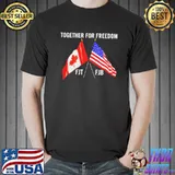 Canada and America together for freedom Unisex