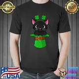 Cat St Patricks Day Leprechaun Shamrock Kitten Girls Boys T-Shirt Unisex