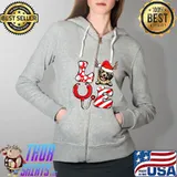 Christmas Decorations Nurse Love Havanese Santa Reindeer Hat T- Full Zip Hooded