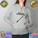 Clarinet Player High School College Orchestra Band Boy Girl T- Full Zip Hooded