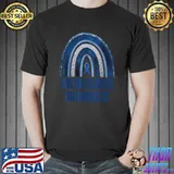 Colon Cancer Awareness Blue Ribbon and Rainbow New Awareness T-Shirt Unisex