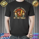 Coolest turkey at the table for a Thanksgiving Fan T- Unisex