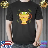 Cottagecore Aesthetic Kawaii Frog In A Jar Funny Frogcore T- Unisex