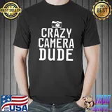 Crazy Camera Dude Photo Camera Photography Premium T-Shirt Unisex