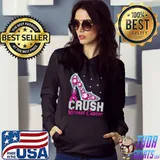 Crush Breast Cancer Pink Bling High Heels Breast Cancer T-shirt
