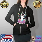 Cute bunny with easter celebration kid Full Zip Hooded